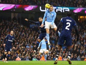 Late Rodri Wonder Strike Salvages Crucial Point for Manchester City in Thrilling Draw with Chelsea. 4 erling haaland6647387471956487755